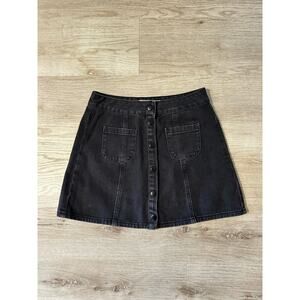 Brandy Melville black denim skirt size 26
